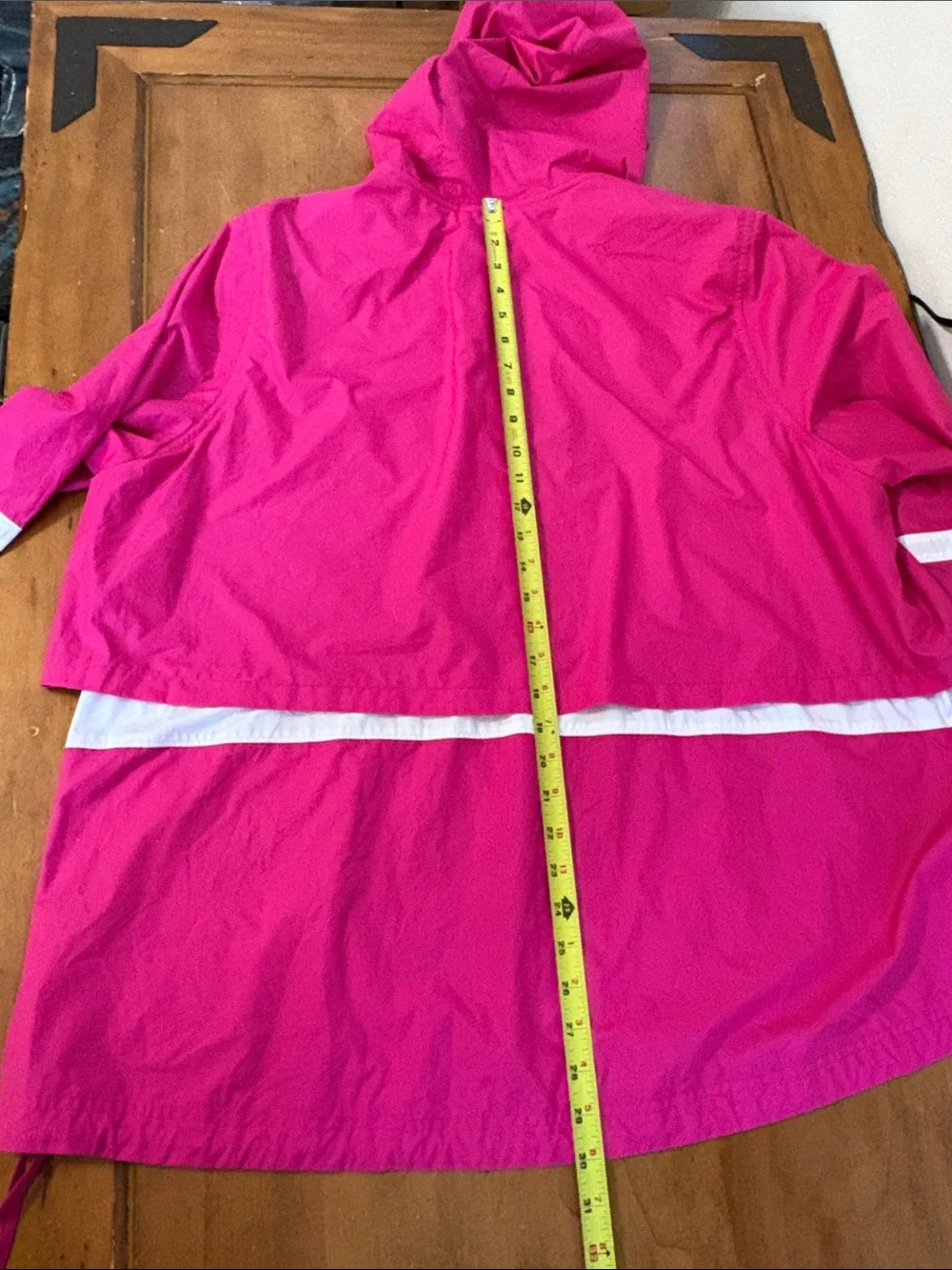 Nike Hot Pink Hooded Windrunner with White Accents Size XXL